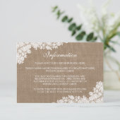 ザバーラップ&素朴ヴィンテージホワイトレースコレクション エンクロージャーカード (スタンド正面)