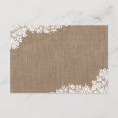 ザバーラップ&素朴ヴィンテージホワイトレースコレクション エンクロージャーカード (裏面)