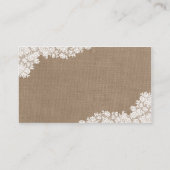 ザバーラップ&素朴ヴィンテージホワイトレースコレクション エンクロージャーカード (裏面)