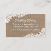 ザバーラップ&素朴ヴィンテージホワイトレースコレクション エンクロージャーカード (正面)