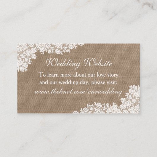 ザバーラップ&素朴ヴィンテージホワイトレースコレクション エンクロージャーカード (正面)