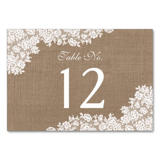 ザバーラップ&素朴ヴィンテージホワイトレースコレクション テーブルナンバー (裏面)