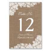 ザバーラップ&素朴ヴィンテージホワイトレースコレクション テーブルナンバー (裏面)