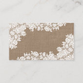 ザバーラップ&素朴ヴィンテージホワイトレースコレクション プレイスカード (裏面)