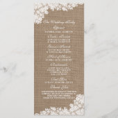 ザバーラップ&素朴ヴィンテージホワイトレースコレクション プログラム (裏面)