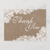 ザバーラップ&素朴ヴィンテージホワイトレースコレクション ポストカード (正面)