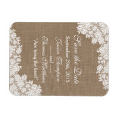 ザバーラップ&素朴ヴィンテージホワイトレースコレクション マグネット (横)