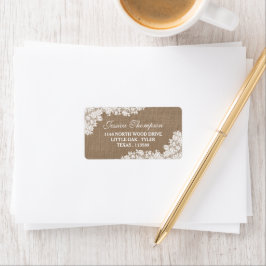 ザバーラップ&素朴ヴィンテージホワイトレースコレクション ラベル