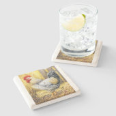 ザバーンルースター ストーンコースター (横)