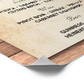 ザバー応援ビールイベントサインウェディングレセプション ポスター (角)