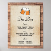 ザバー応援ビールイベントサインウェディングレセプション ポスター (正面)