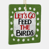 ザバ食べ物を与えーズオーナメント セラミックオーナメント (右)