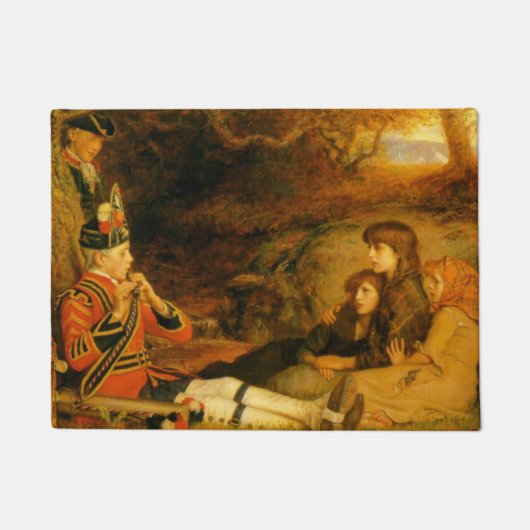 ザパイパー（John Everett Millais著） ドアマット (正面)