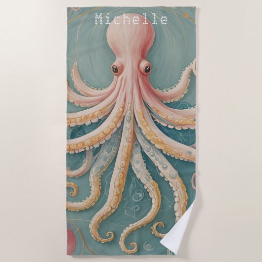 ザパステルタコオブエンチャントドリーフホテル ビーチタオル (正面)