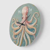 ザパステルタコオブエンチャントドリーフホテル ラージ壁時計 (傾斜)