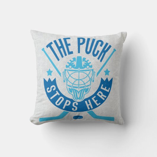 ザパックこストップこのホッケー名&ナンバーピロー クッション (正面)