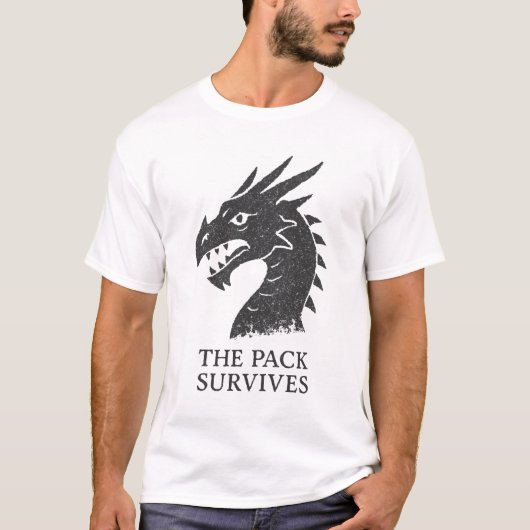 ザパック生き延びドラゴン Tシャツ (正面)