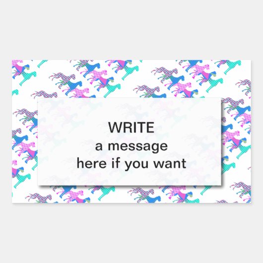 ザパットグレートダン 長方形シール (正面)