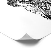 ザパティスタ・カラベラ。 c. 1900年代初期。メキシコ。 ポスター (角)