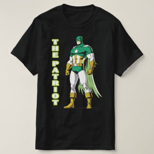 ザパトリオットクラシックスーパーヒーローティー Tシャツ (デザイン正面)