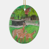 ザパビリオンのヒュミストンウッズの鹿 セラミックオーナメント (右)