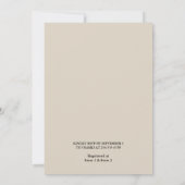 ザパピルスヴィンテージヴェルムオーバーレイブライダルシャワー 招待状 (裏面)