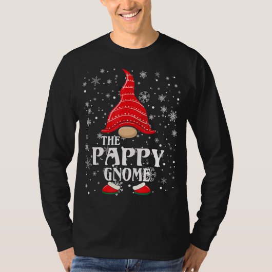 ザパピー格言マッチングファミリークリスマスパジャマ Tシャツ (正面)