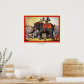 ザパフォーミングエレファント～ヴィンテージサーカス ポスター (キッチン)