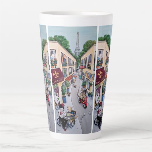 ザパリカフェラテカップ カフェラテマグ (正面)