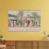 ザパレガーデン王室のウォーク， 1787 キャンバスプリント (インサイチュ (リビング))