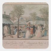 ザパレガーデン王室のウォーク, 1787 スクエアシール (正面)