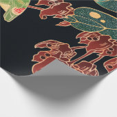 ザパロケットバカラフルード日本のイラストレーション ラッピングペーパー (角)