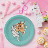 ザパロミノティール（緑がかった色） ペーパープレート (パーティー)