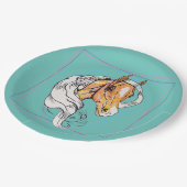 ザパロミノティール（緑がかった色） ペーパープレート (アングル)