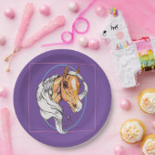 ザパロミノ（紫） ペーパープレート (パーティー)