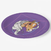 ザパロミノ（紫） ペーパープレート (アングル)