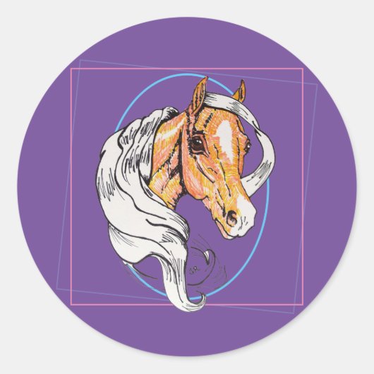 ザパロミノ（紫） ラウンドシール (正面)