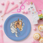 ザパロミノ（青） ペーパープレート (パーティー)