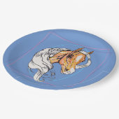 ザパロミノ（青） ペーパープレート (アングル)