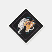 ザパロミノ（黒） スタンダードカクテルナプキン (角)