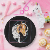 ザパロミノ（黒） ペーパープレート (パーティー)