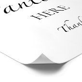 ザパンティーゲームサインミニマルブライダルシャワー ポスター (角)