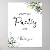 ザパンティーゲームサインミニマルブライダルシャワー ポスター (正面)