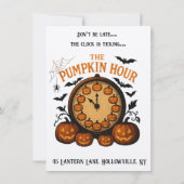 ザパンプキンアワーハローウィンパーティ招待状 招待状 (裏面)