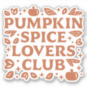 ザパンプキンスパイスラバーズクラブ シール (正面)