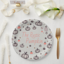 ザパンプキ素朴ン ペーパープレート