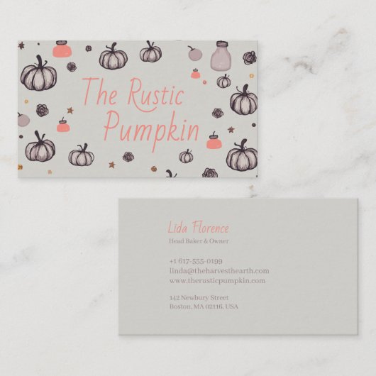ザパンプキ素朴ン 名刺 (正面/裏面)