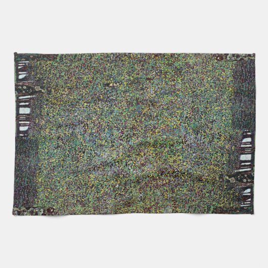 ザパークバイグスタフクリムトヴィンテージアールヌーボー キッチンタオル (横)