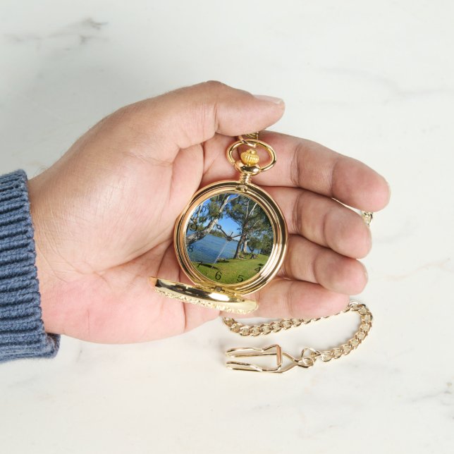 ザパークベンチベリーサウスオーストラリア、ポケットウォッチ 腕時計 (手)