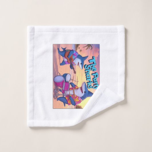 ザパーティーサメ隊 ウォッシュタオル (ウォッシュタオル)